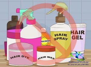 عدم استفاده از محصولات شیمیایی برای جلوگیری از ریزش مو